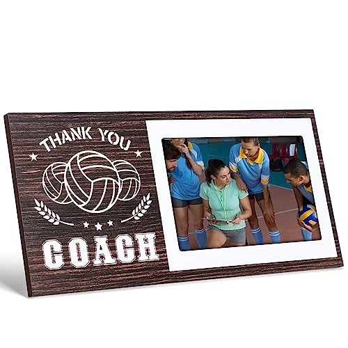 Sumind Volleyball Picture Frame Volleyball Coach Gift Volleyball Graduation Coach Frame Gifts For Coaches Thank You Coach Gift X Photo