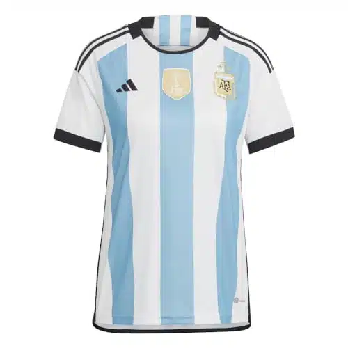 Adidas Women'S Soccer Argentina Star Winners Home Jersey (As, Alpha, M, Regular, Regular) Whiteblue