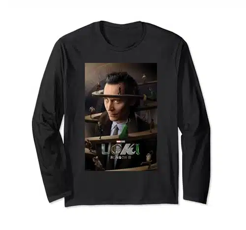 Marvel Studios Loki Season Tva Spiral Ramp Run Poster Long Sleeve T Shirt