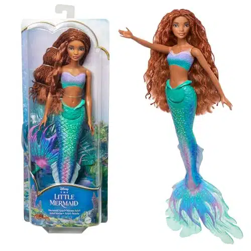 Mattel Disney The Little Mermaid Ariel Doll, Mermaid Fashion Doll With Signature Outfit, Toys Inspired By Disney'S The Little Mermaid