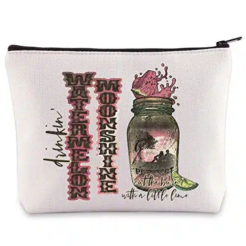 Wzmpa Watermelon Moonshine Cosmetic Bag Album Inspired Gift Singer Lyric Makeup Zipper Pouch Bag Music Merchandise (Watermelon)