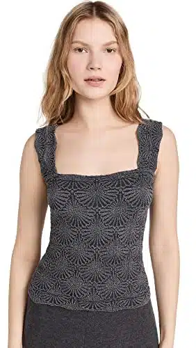 Free People Women'S Love Letter Cami, Black, Xs S