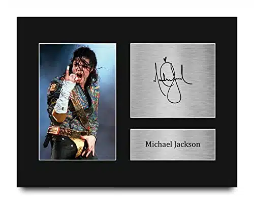 Hwc Trading Usl Michael Jackson Gifts Printed Signed Autograph Picture For Music Memorabilia Fans   Us Letter Size