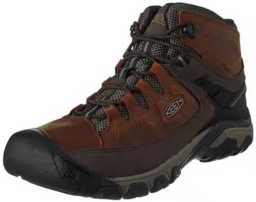 Keen Men'S Targhee Id Height Waterproof Hiking Boots, Chestnutmulch,