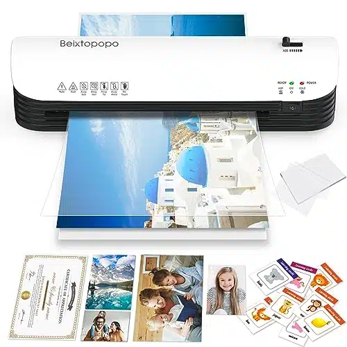 Thermal Laminator, Xlaminator, Inch Laminator Machine With Laminating Sheets, Aaapersonal Hot Cold Laminating Machine For Home School Teachers Office, Anti Jam