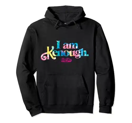 Barbie The Movie   I Am Kenough Tie Dye Logo Pullover Hoodie