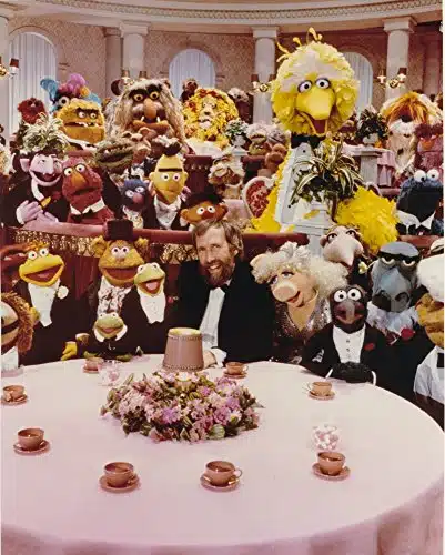 Jim Henson Dining With Sesame Street Cast Photo Print (X )