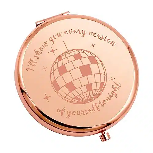 Maofaed Purse Mirror Ill Show You Every Version Of Yourself Tonight Makeup Mirror I Am A Mirrorball Pocket Mirror (Version Of Yourself Rg)