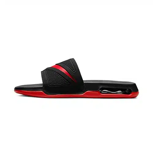 Nike Air Max Cirro Just Do It Athletic Sandal Solarsoft Slide (Blackuniversity Red, Numeric_)