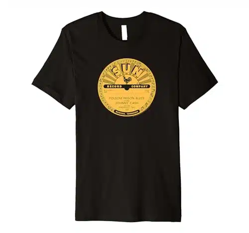 Sun Records Vinyl Johnny Cash Folsom Prison Blues Premium T Shirt