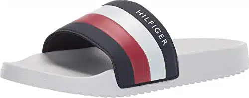 Tommy Hilfiger Men'S Rozi Slide, White Multi ,