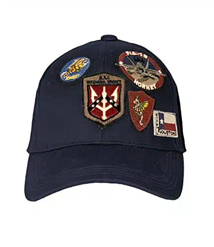 Top Gun Official Cap With Patches (Navy)