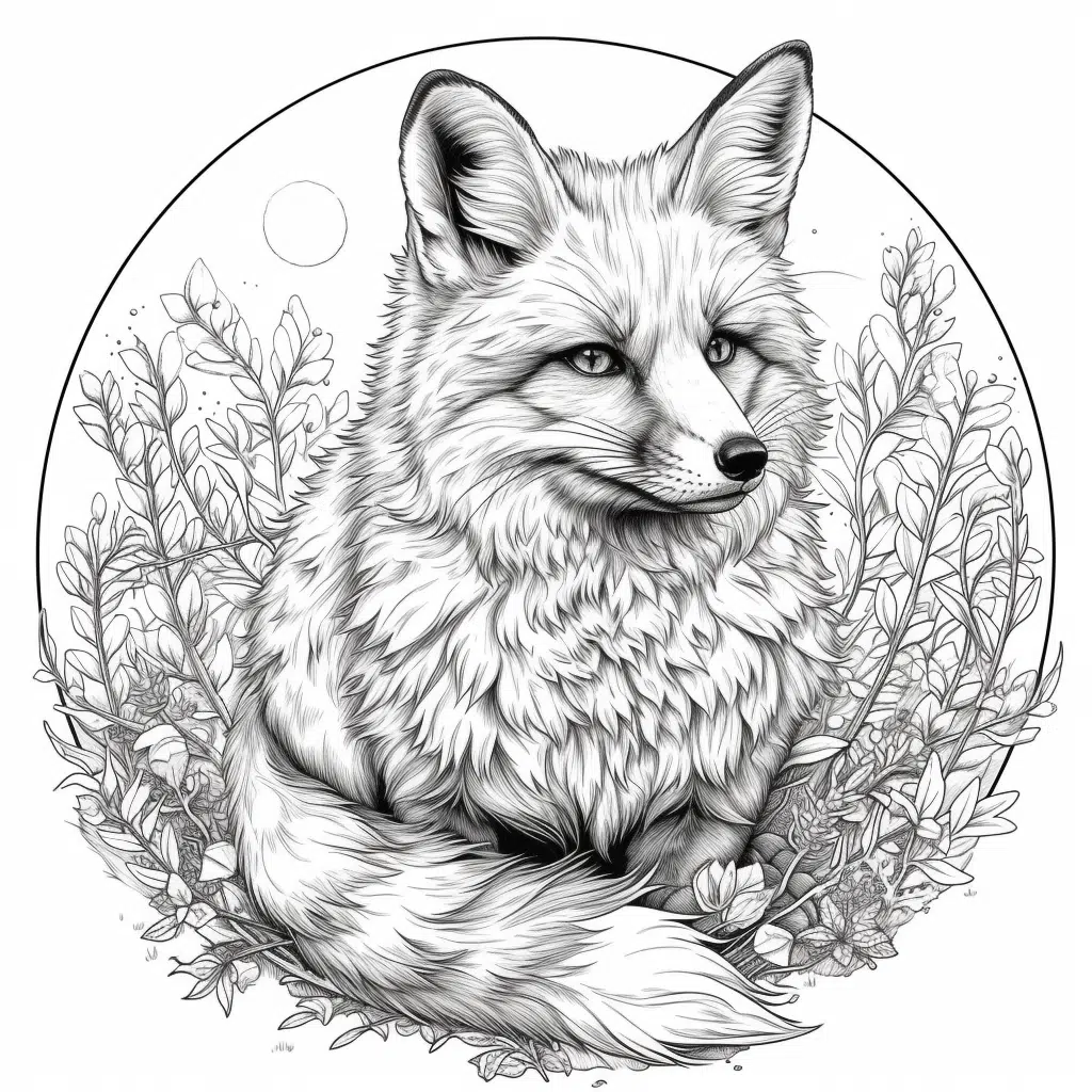 fox coloring pages