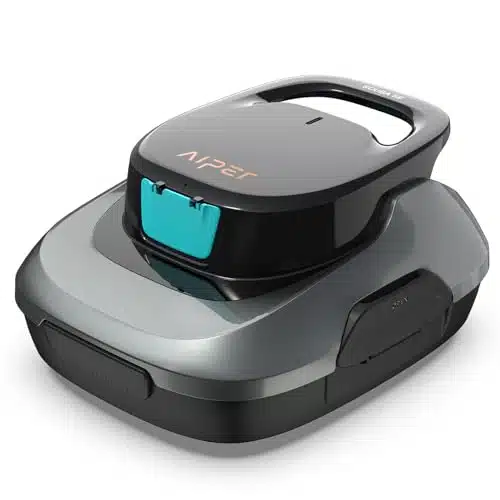 Aiper Scuba Se Robotic Pool Cleaner, Cordless Robotic Pool Vacuum, Lasts Up To Ins, Ideal For Above Ground Pools, Automatic Cleaning With Self Parking Capabilities Gray