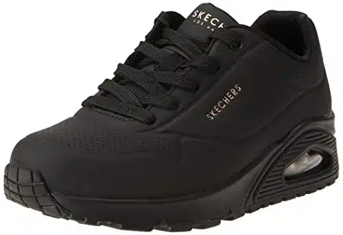 Skechers Womens Skecher Street Women'S Uno   Stand On Air Sneaker, Blackblack, Ide Us