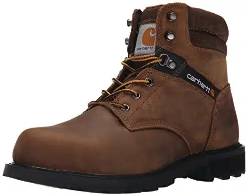 Carhartt Men'S Traditional Welt Steel Toe Work Boot Construction, Crazy Horse Brown Oil Tanned,